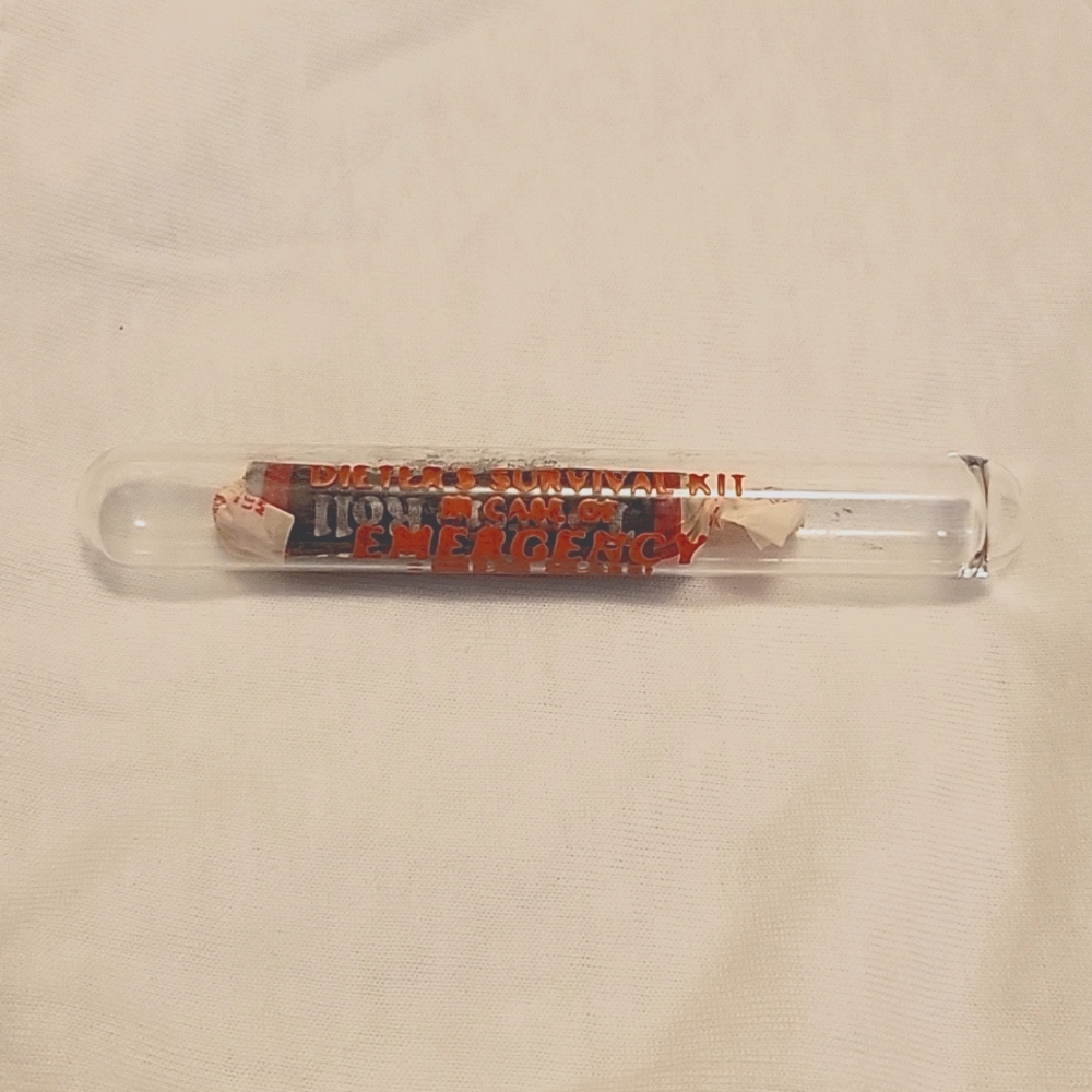 Dieter's Survival Kit Tootsie Roll Novelty Glass
